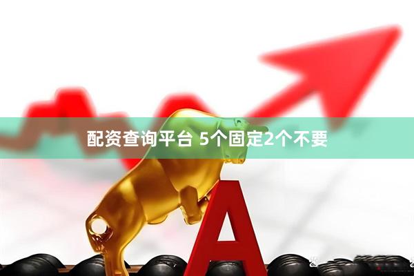 配资查询平台 5个固定2个不要