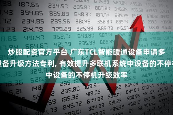 炒股配资官方平台 广东TCL智能暖通设备申请多联机系统设备升级方法专利, 有效提升多联机系统中设备的不停机升级效率